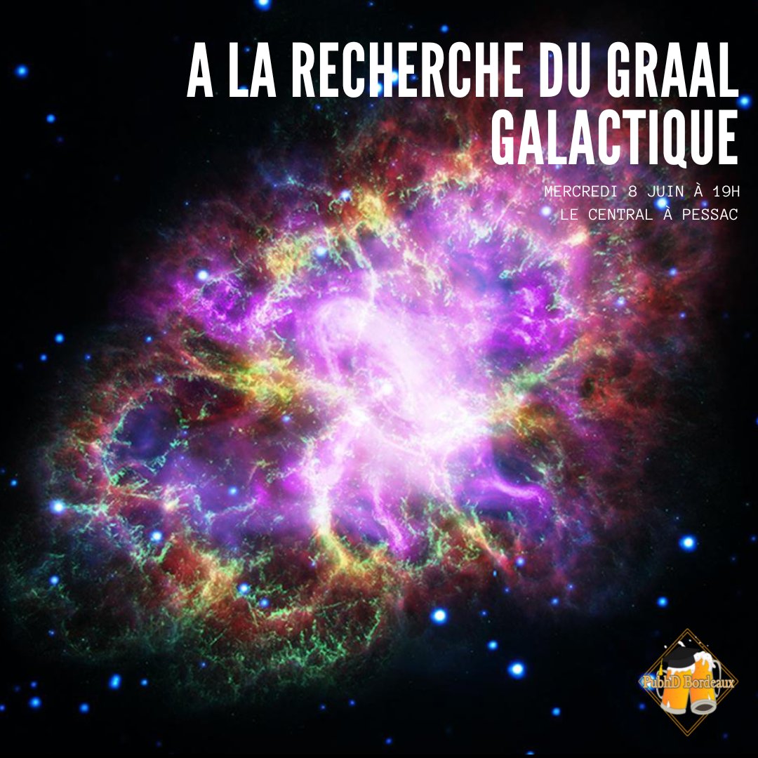 PubhdBordeaux's tweet photo. Le speaker 1 pour le 8 juin est Pauline Chambéry.
Elle nous parlera de sa thèse dont le titre est : "Recherche de halos gamma avec H.E.S.S. et préparation de la science avec CTA". Vous avez tout compris n'est ce pas ? Alors rdv le 8 juin, 19h au Central pour découvrir ce sujet 🍻 https://t.co/ztsDuwmuwA
