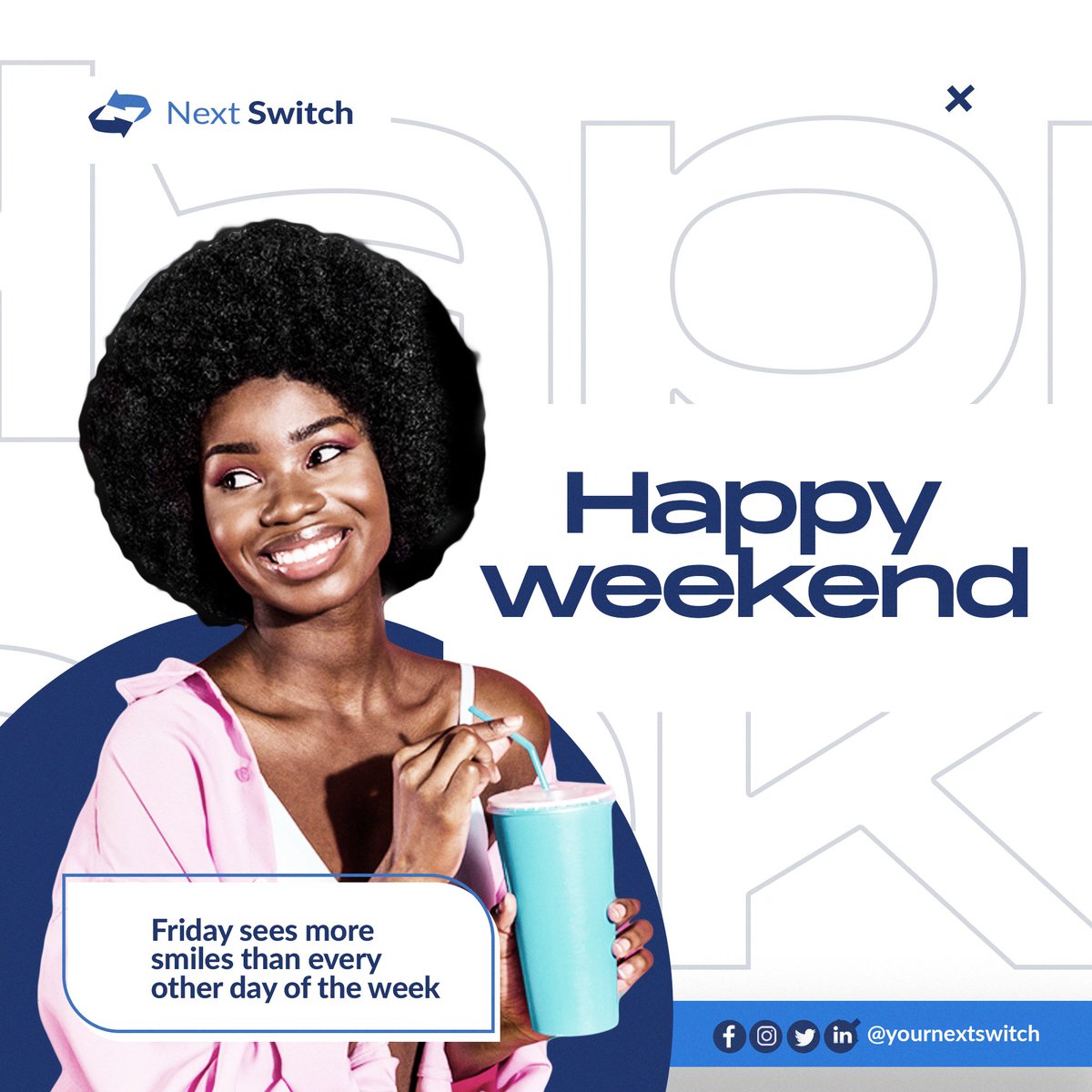 yournextswitch's tweet photo. It's Friday!🥳
Happy weekend to you! How are you spending your weekend?
Please like and leave a comment 👇
#nextswitch #friday #fridayvibes #weekend #weekendvibes #weekendmood #innovation #creativity #design #software #creativity #creative #happyweekend #tech #technology https://t.co/14JqwocstK