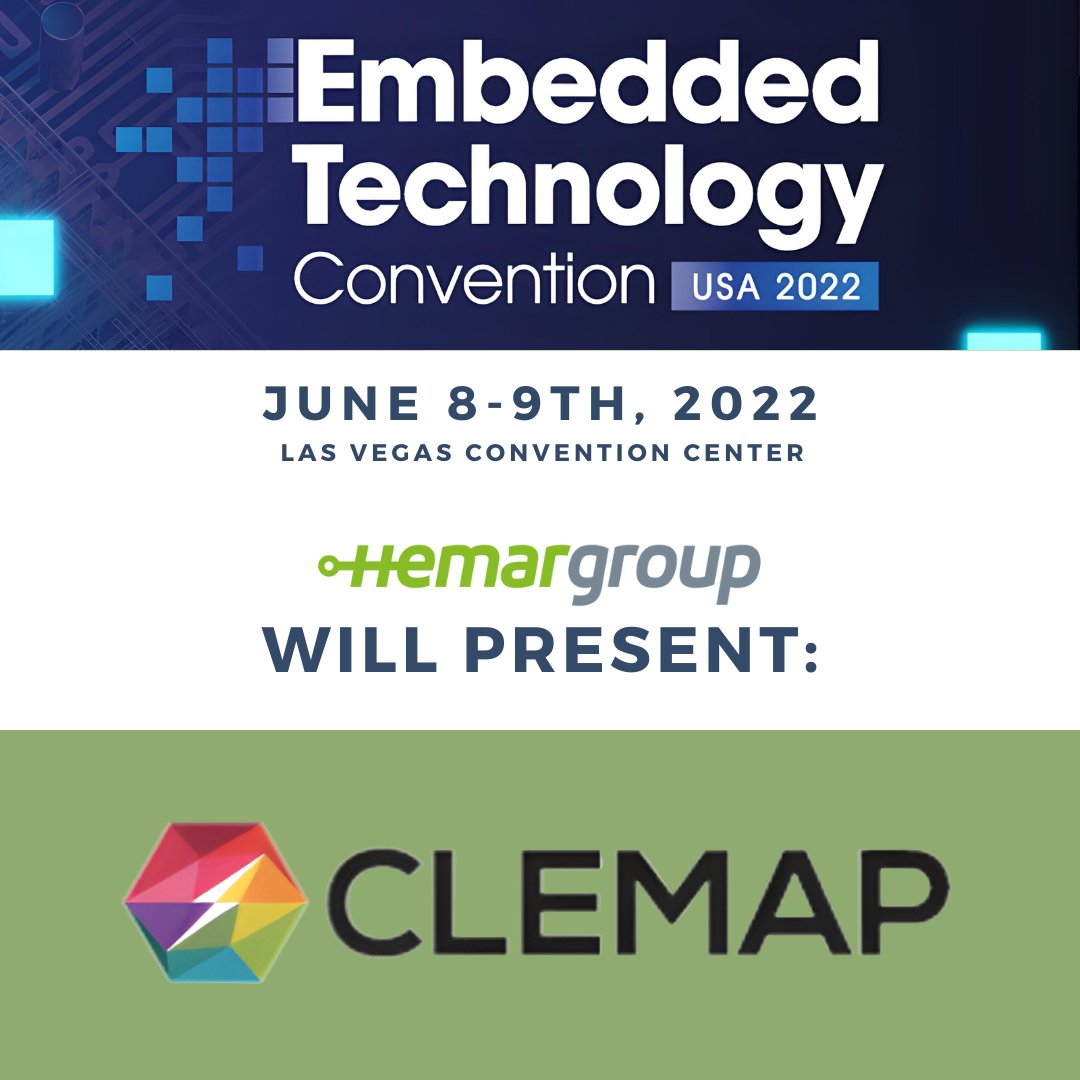 hemargroup's tweet photo. At the @EmbeddedTechUS Convention in Las Vegas (June 8-9th) @ClemapEnergy will be with us!

Discover Clemap: https://t.co/AYjpSudm8d
And the Convention: https://t.co/RbX7NGfC9d 

#hemargroup#electronics#engineering#iot#innovation#tech#convention#US#swissmade#Clemap https://t.co/2AZD223mWw