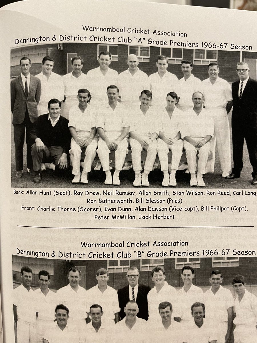 Mikhowley's tweet image. Prior to his journalism career, a young Ron reed played 50 games of cricket for Dennington in the Warrnambool district cricket association. 15 5 wicket hauls with a best of 9 for 30, and a premiership in 1966/67. #RIPHOUND