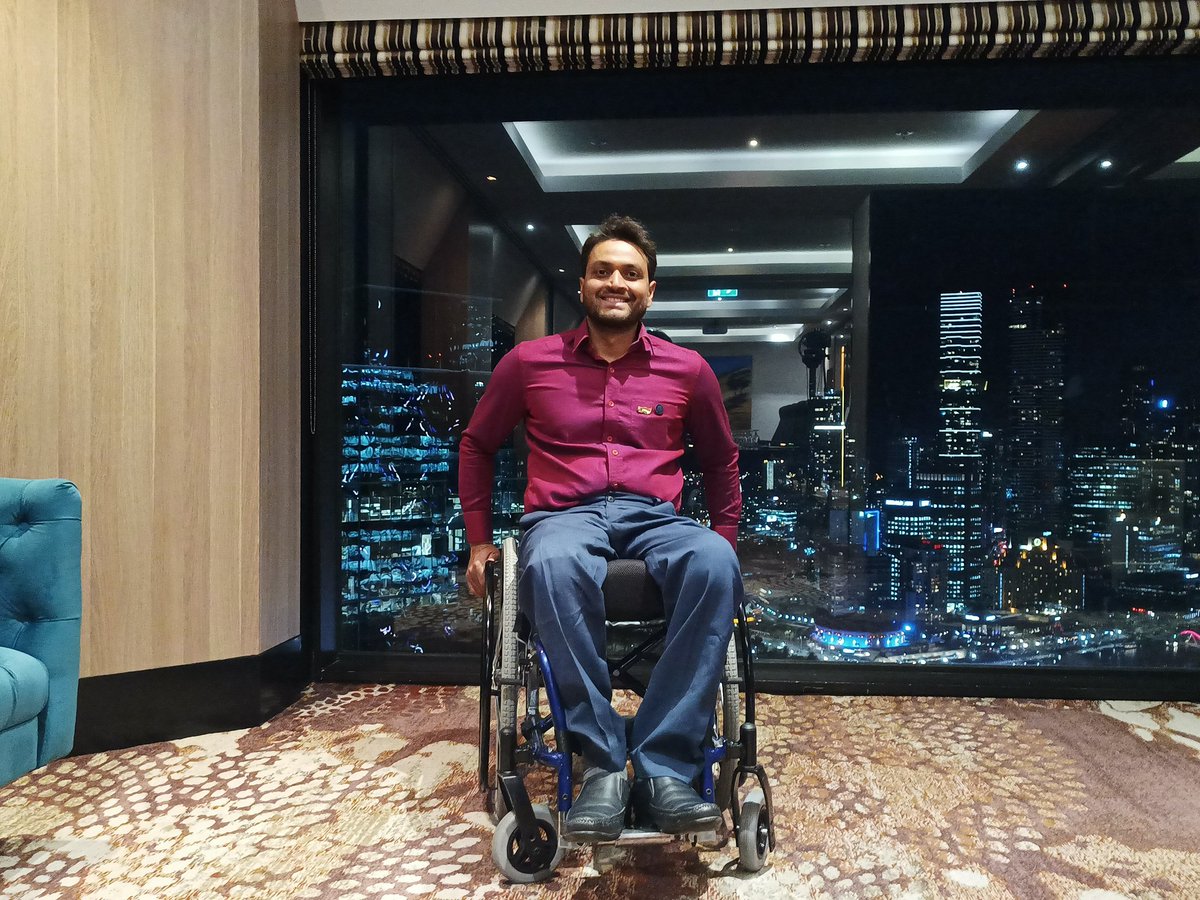 IamShamsAalam's tweet photo. All set for the Gala Dinner
#shamsaalam #becauseweexist #paraswimmer https://t.co/aEsg8oChUs