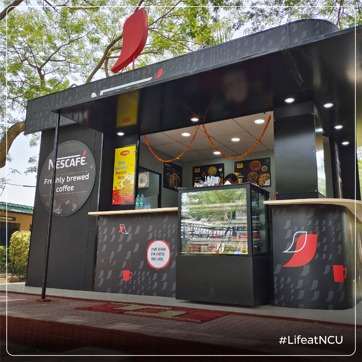 NorthCap_Univ's tweet photo. IT STILL TAKES ONLY 2 MINUTESโฆTO RECHARGE!
NCUโs legendary Maggi point changes to our cool new Nescafe joint.
So Go ahead..
Dip into a sip.
Feel the kick.
And donโt forget to tell us what that shot of inspiration felt likeโฆ!!
#LifeatNCU #bestplacestogo #chillwithfriends https://t.co/6F8UmnOUr6
