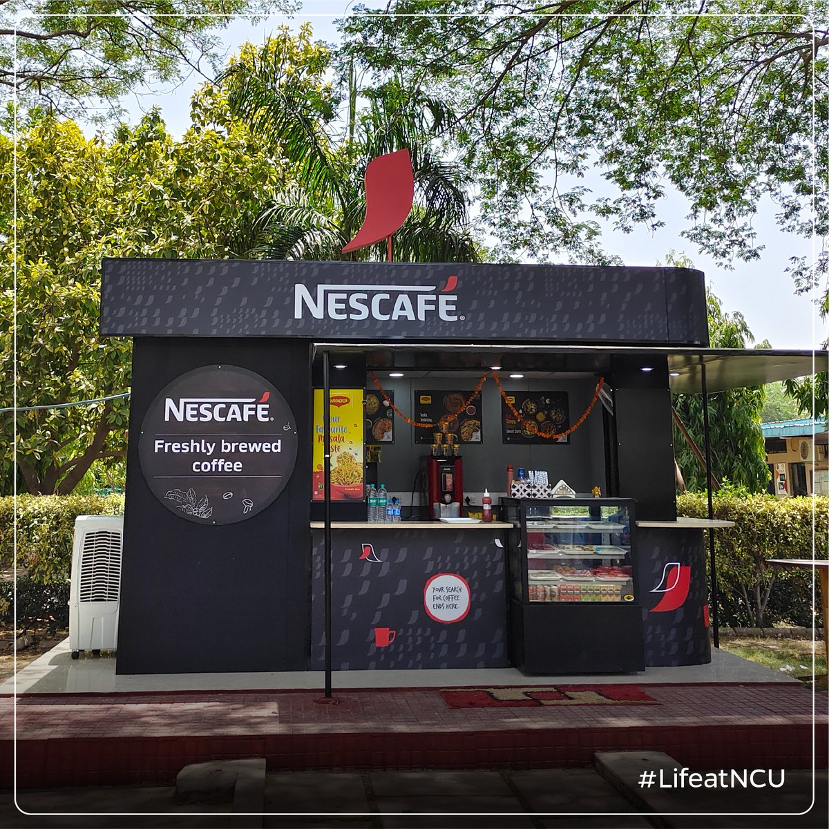 NorthCap_Univ's tweet photo. IT STILL TAKES ONLY 2 MINUTESโฆTO RECHARGE!
NCUโs legendary Maggi point changes to our cool new Nescafe joint.
So Go ahead..
Dip into a sip.
Feel the kick.
And donโt forget to tell us what that shot of inspiration felt likeโฆ!!
#LifeatNCU #bestplacestogo #chillwithfriends https://t.co/6F8UmnOUr6