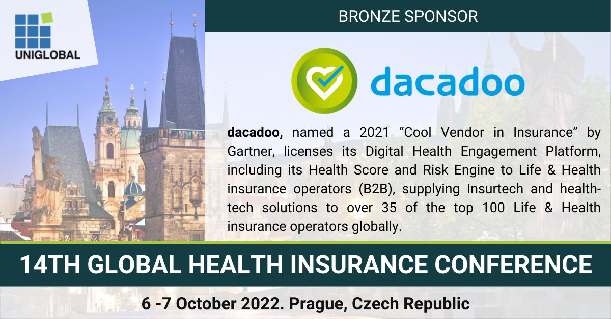 UNIGLOBAL (@uniglobalevents) on Twitter photo We are excited to welcome <a href="/dacadoo/">dacadoo | health & wellbeing</a> as a Bronze Sponsor of the upcoming #UNGGHIC
<a href="/peterohnemus/">Peter Ohnemus</a> will speak about "The impact of Digital Health Engagement to the Global Health Insurance industry".
Do not miss!
#Uniglobal We are excited to welcome <a href="/dacadoo/">dacadoo | health & wellbeing</a> as a Bronze Sponsor of the upcoming #UNGGHIC
<a href="/peterohnemus/">Peter Ohnemus</a> will speak about "The impact of Digital Health Engagement to the Global Health Insurance industry".
Do not miss!
#Uniglobal