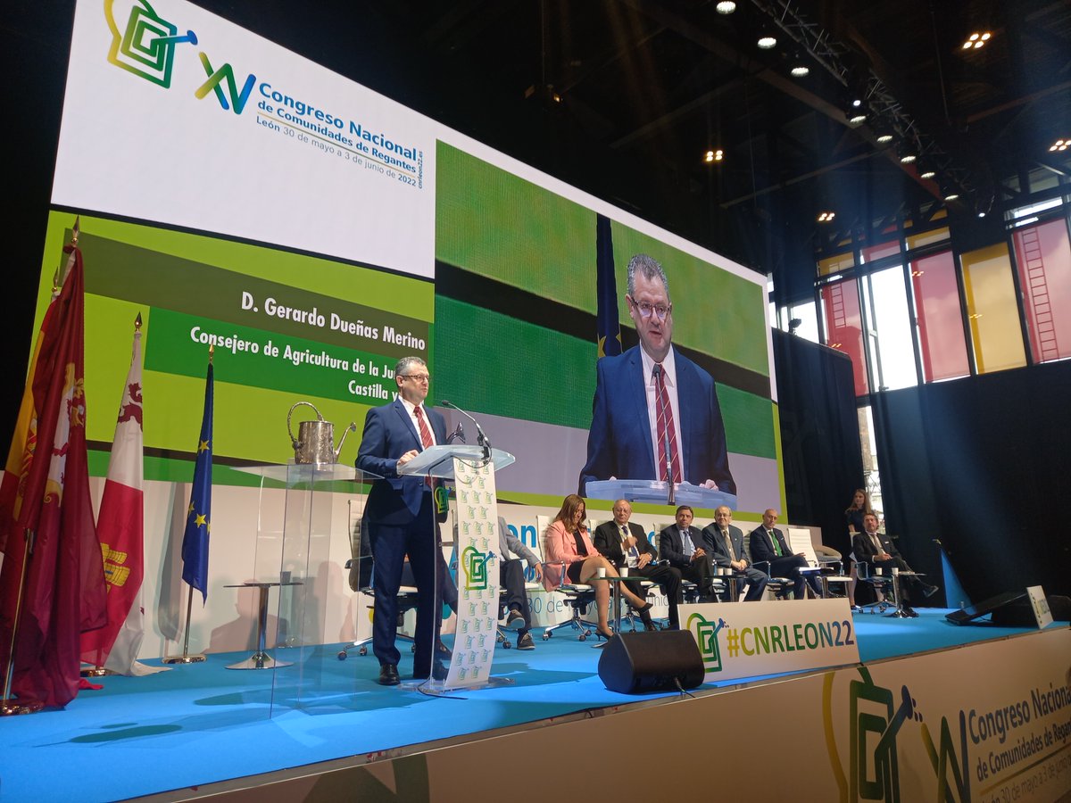 El consejero de agricultura de <a href="/jcyl/">Junta de Castilla y León</a> , Gerardo Dueñas, pide al Gobierno más agilidad a la hora de ejecutar las inversiones y remarca que el coste energético es el mayor problema del regadío en España.

#CNRLeón22 #regadío #comunidadesregantes