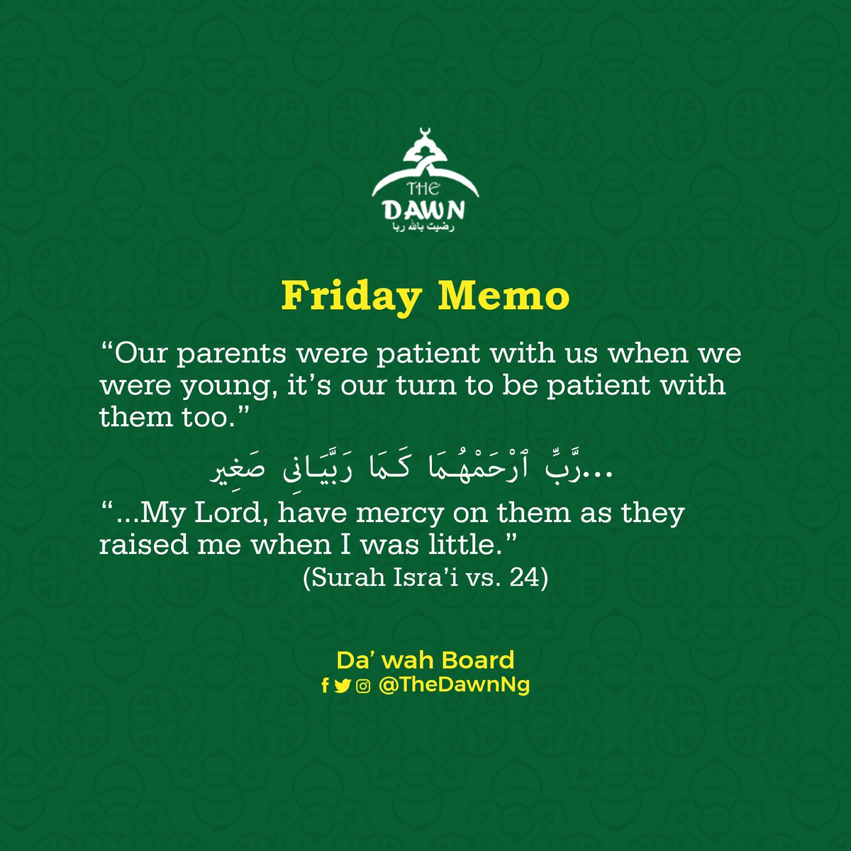 thedawnng's tweet photo. #FridayMemo https://t.co/CU1JI7QWQH