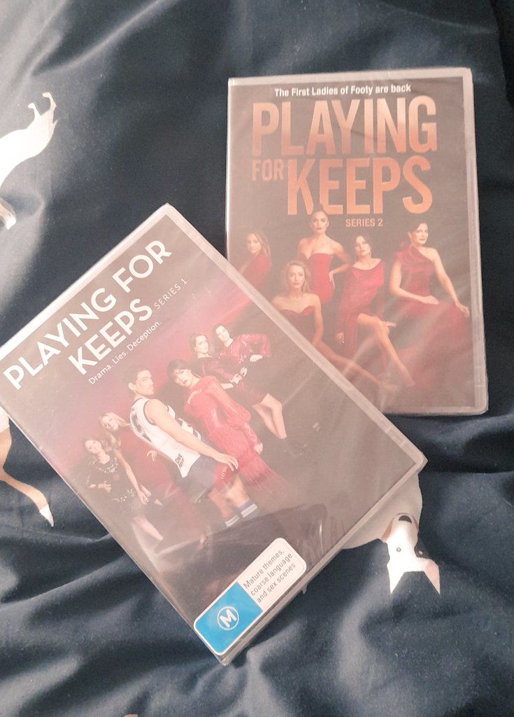 Marky3330's tweet photo. Thanks @ShaktiEvo for sending me these @Playing4KeepsAU DVDs. Ive seen clips of this series on YouTube and loved what I seen. Now to have it on DVD and watch it properlly is exciting ๐ฅฐโค๏ธ #PlayingForKeeps #TVSeries #DVDBoxsets #Thankful https://t.co/YH5VgkHmt0