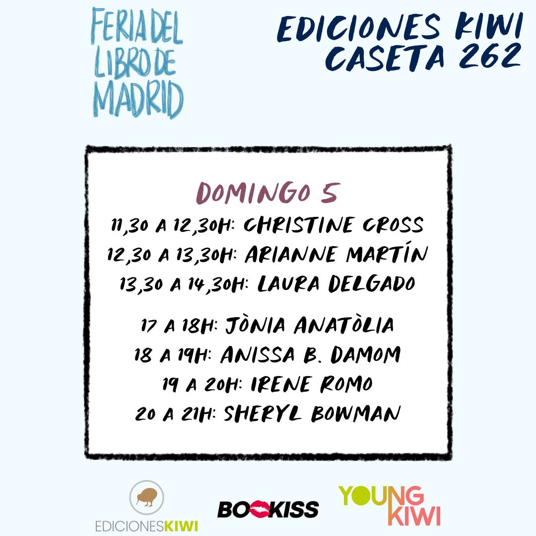 ¡Aquí no paramos ni en domingo! Otro día más lleno de firmas en la <a href="/FLMadrid/">Feria del Libro de Madrid</a> , caseta 262. Bien rellenito ha quedado🍩