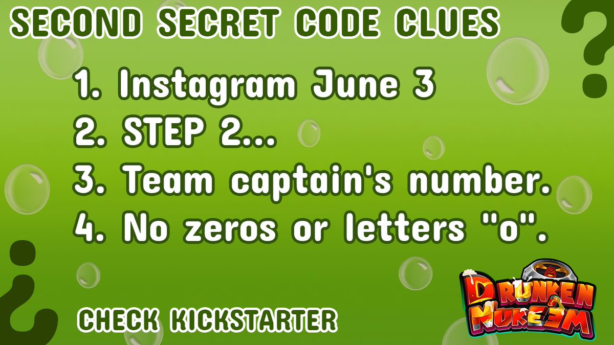 ⚠️Second secret code available😱
🕵️Prove your intelligence to get extra entries🕵️
🔍 Will you be able to find the solution? 🔍

👇 Use the code here👇 
x.com/DrunkenNukeem/…

👇 #Kickstarter 👇 
🍺 kickstarter.com/projects/drazo… 🍺 

#drunkennukeem | #indiedev | #indiegame |#gamedev