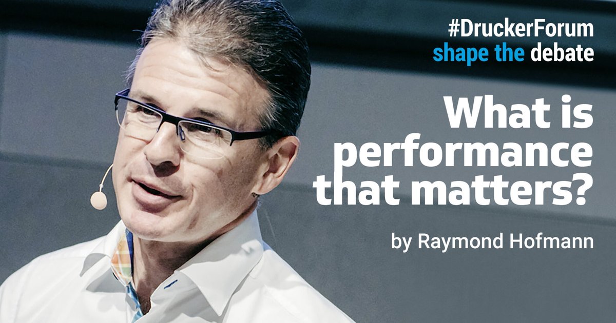 ❗Do we need to redefine what '#performance that matters' means? Didn't #peterdrucker already give us the relevant answers?
Follow <a href="/raymond_hofmann/">Raymond Hofmann</a> on our blog, as he guides you through why, despite what we may think, a change of perspective is necessary: druckerforum.org/blog/what-is-p…