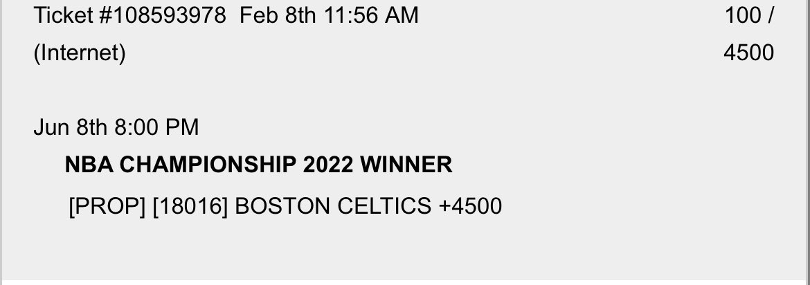 BigJimH65's tweet photo. ☘️☘️☘️☘️☘️☘️ Love This Team! This team is special. Been saying it all year and nobody believed me! Proof below! No hedge! Feb 8th! #BRBETTING #BarstoolSportsbook  @stoolpresidente @br_betting @barstoolsports https://t.co/frjZj0EXNo