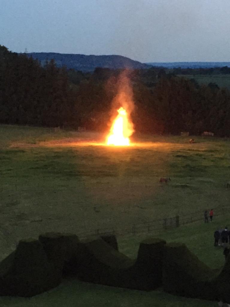 #beaconlighting could see ten others from up on the roof #jubilee #herefordshire