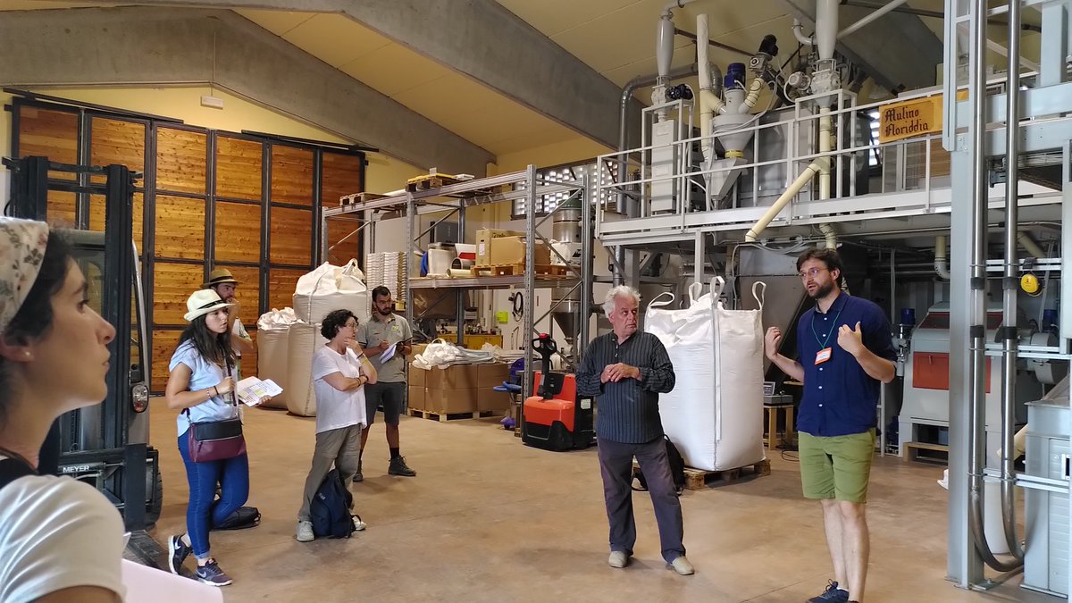 FiBLBreeding's tweet photo. Visiting the #mill and #OrganicSeedProduction station at Floriddia Farm in Peccioli @retesemi- #ECOPB #EngagementBiobreeding Summer School https://t.co/cT9XRxtO3Y