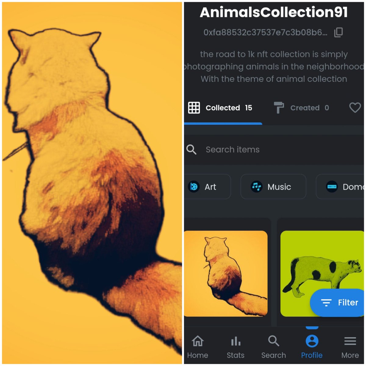 AnimalsARTz's tweet image. Animals Collection (CAT)
link is in bio
#nftproject #nftdrop #nftsale #nftsales #nftcommunity #nftcollection #nftnews #nftartists #nftcollector