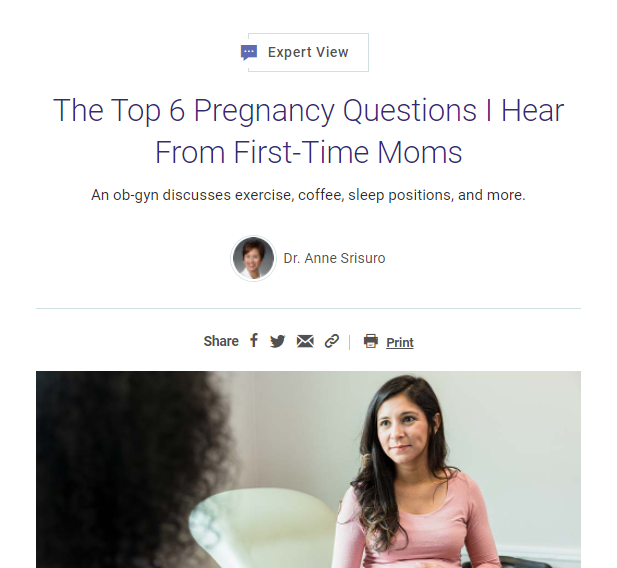 acog's tweet photo. People who are pregnant for the first time might have questions about foods to avoid, exercise, and shortness of breath. In a new expert view, Anne Srisuro, MD, FACOG, shares answers to six pregnancy FAQs from #firsttimemoms: https://t.co/7DjiI08EqL https://t.co/xTmtmMOvyO