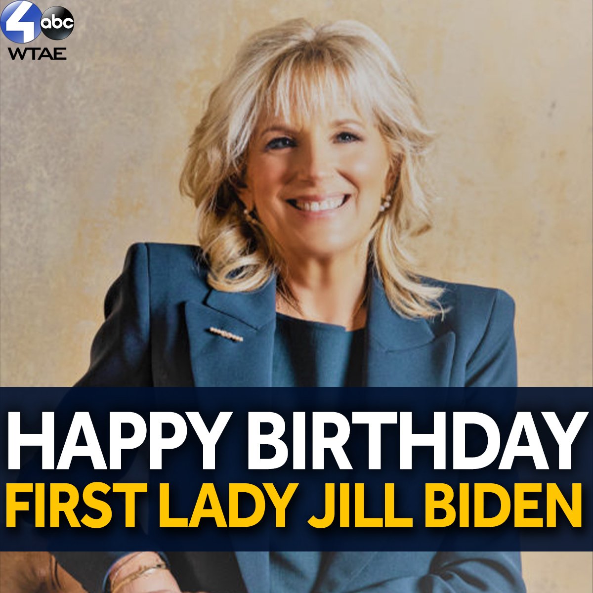Happy birthday to the first lady! Dr. Jill Biden turns 71 today. 