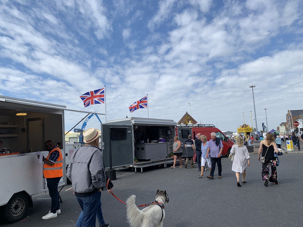 Poole Quayside is easily 70% upside down Union Flags.