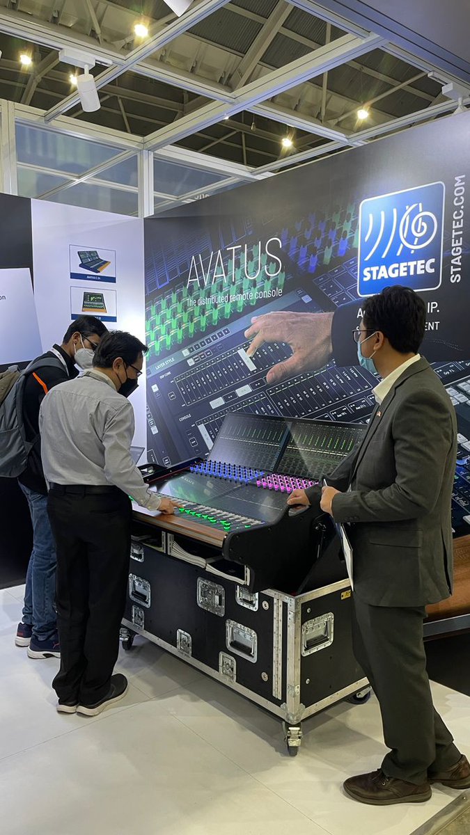 STAGETEC @ Asia Tech Singapore!

After the long break without face to face communication it´s very refreshing to talk to all of you in person. We are happy to be able to present our products live at trade shows!

#stagetec #avatus #nexus #rtw #stagenet