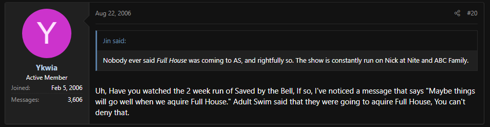 OldTZPosts's tweet photo. it still amazes me how easily Adult Swim fans can fall for obvious jokes https://t.co/vagmFoN2Va