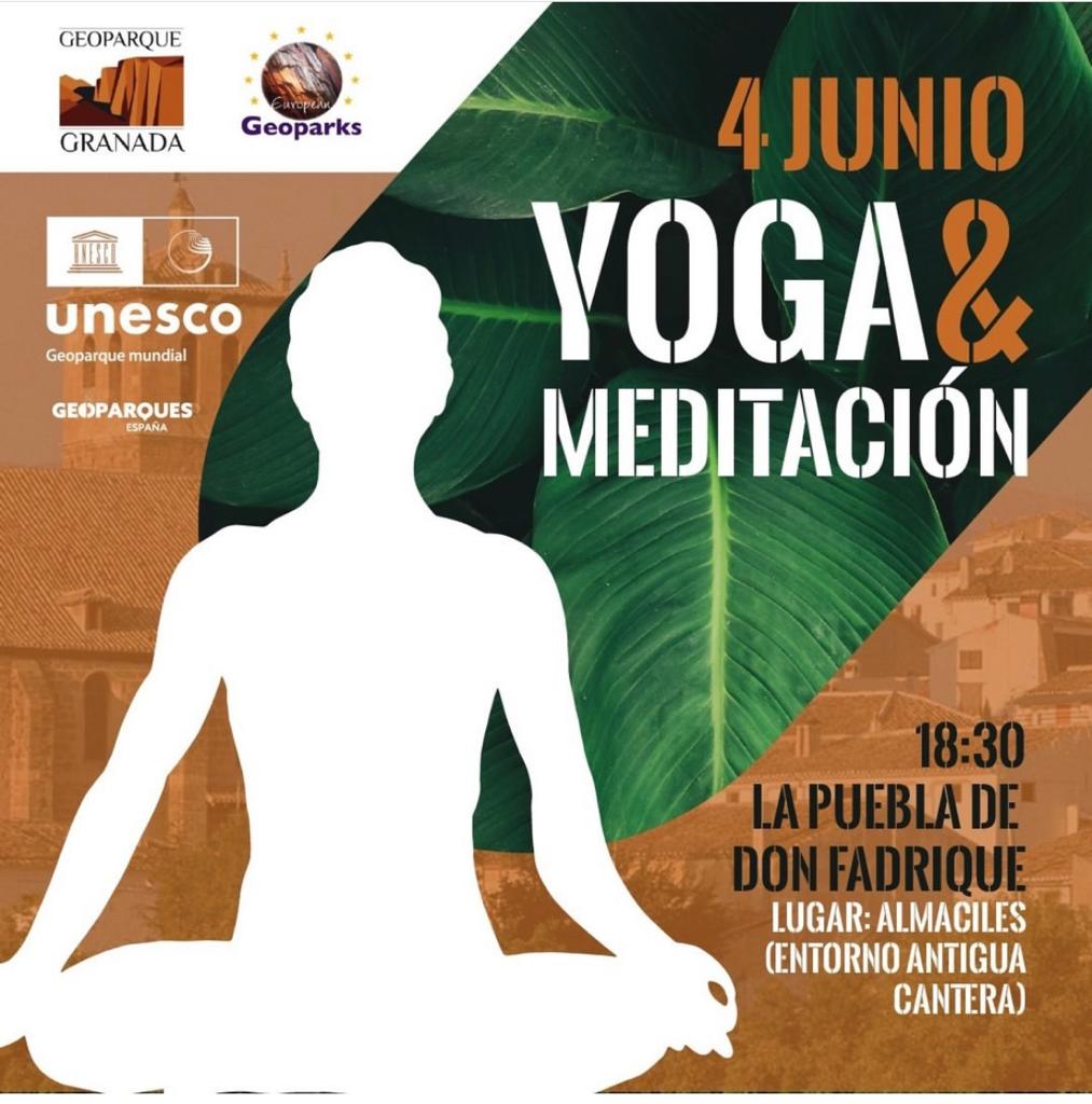 AytoPueblaDFadr's tweet photo. ¿Te apetece #desconectar por un instante de la rutina diaria? ¿Y hacerlo en un #entornonatural? Si es así, no te pierdas la sesión de #yoga🧘🏻‍♀️🧘🏼‍♂️ de mañana, 4 de junio, en #Almaciles. Una propuesta más desde #PuebladeDonFadrique para la celebración de la #VISemanadelosGeoparques🌍 https://t.co/qXsEVJAVDe