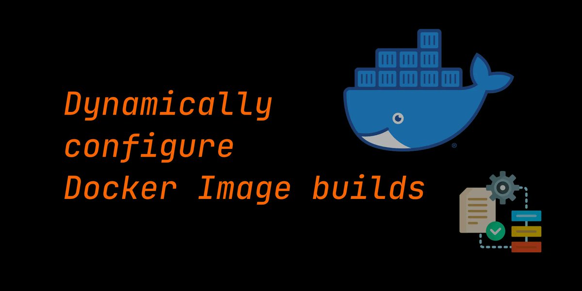 ⚙️ Dynamically configure Docker Image builds - Time to Hack
Read more at bit.ly/3md1kQJ
.
#docker #devops #100DaysOfCode