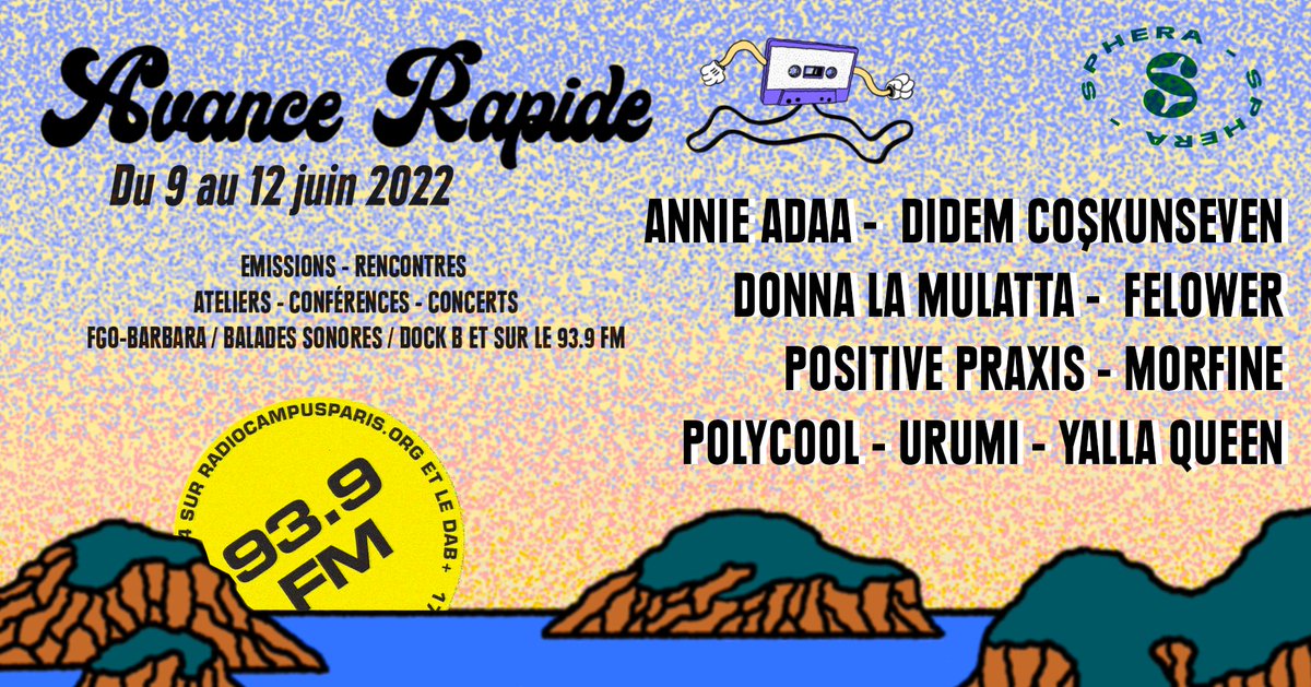 [PARTENAIRE] Du 9 au 12 juin, <a href="/campusparis/">Radio Campus Paris</a> lance le festival Avance Rapide : émissions spéciales, concerts, dj-set et une série de débats et conférences sur l'Europe, le climat et la musique. Toutes les infos sur radiocampusparis.org/avance-rapide-…