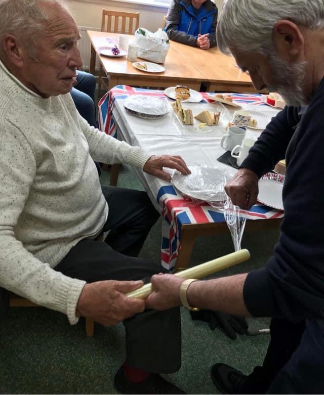 The Shiney Marras meet weekly in ShARP, this week they celebrated the Jubilee with a tea party and reminiscence session, talking about the Coronation and Jubilees in the past, they all went home with extra cake for supper.

If you want to join them just ask at the ShARP Reception