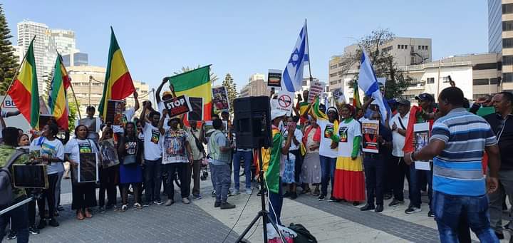 TesemaK1's tweet photo. The Real #NoMore movement was an Amhara struggle against the #ContinuedGenocide committed by the #EPRDF_PP Regime.
Time will come to bring @AbiyAhmedAli and Co. to justice.
Photo: #AmharaRally in @Israelgov to be expanded across the Globe.
#GlobalAmharaMovement
@BBCWorld @CNN https://t.co/GaUwumqLWD
