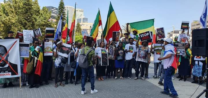 TesemaK1's tweet photo. The Real #NoMore movement was an Amhara struggle against the #ContinuedGenocide committed by the #EPRDF_PP Regime.
Time will come to bring @AbiyAhmedAli and Co. to justice.
Photo: #AmharaRally in @Israelgov to be expanded across the Globe.
#GlobalAmharaMovement
@BBCWorld @CNN https://t.co/GaUwumqLWD