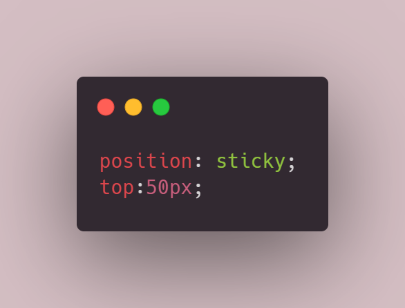 CSS Position : sticky - Thread from kaveri @kaveri04 - Rattibha