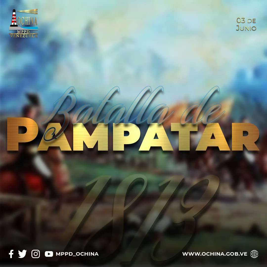 #FANB🗓🇻🇪#03Jun de 1813 | Se desarrolló la Batalla de #Pampatar, una de las luchas más importantes de la independencia de nuestra #Patria. Con tan solo 350 soldados patriotas derrotaron al ejército realista. #FirmezaPatriótica #Venezuela