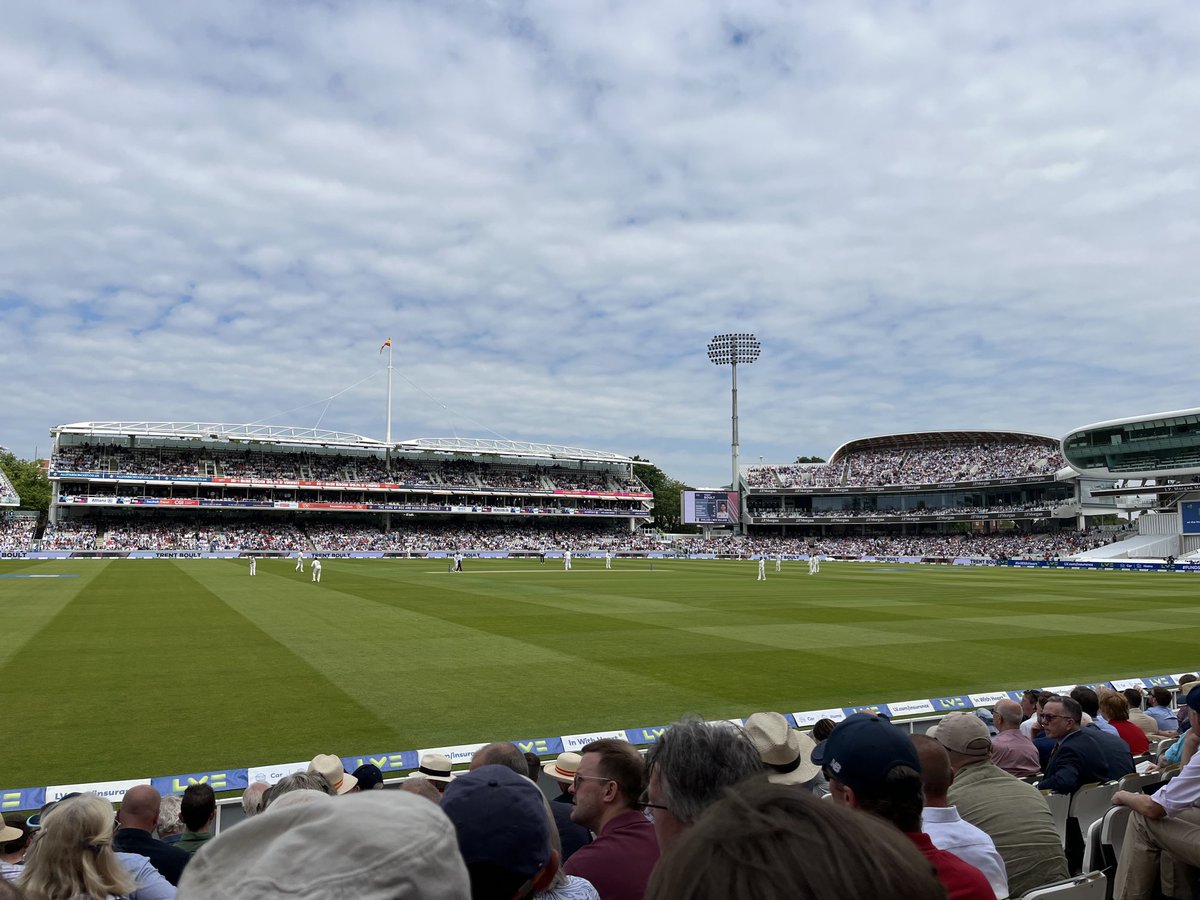 View for the day and stuart broad is still batting!