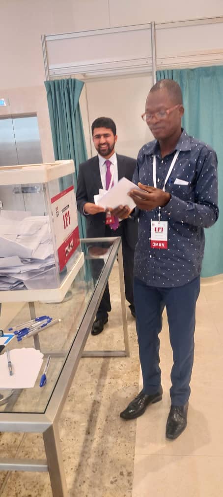 AgbandaPierre's tweet photo. #IFJCONGRESS2022 

J'ai participé au vote pour le renouvellement des membres du comité exécutif de la @IFJGlobal 

@CommunicationTg 
@UjitTogo https://t.co/hXJVhtHW5U