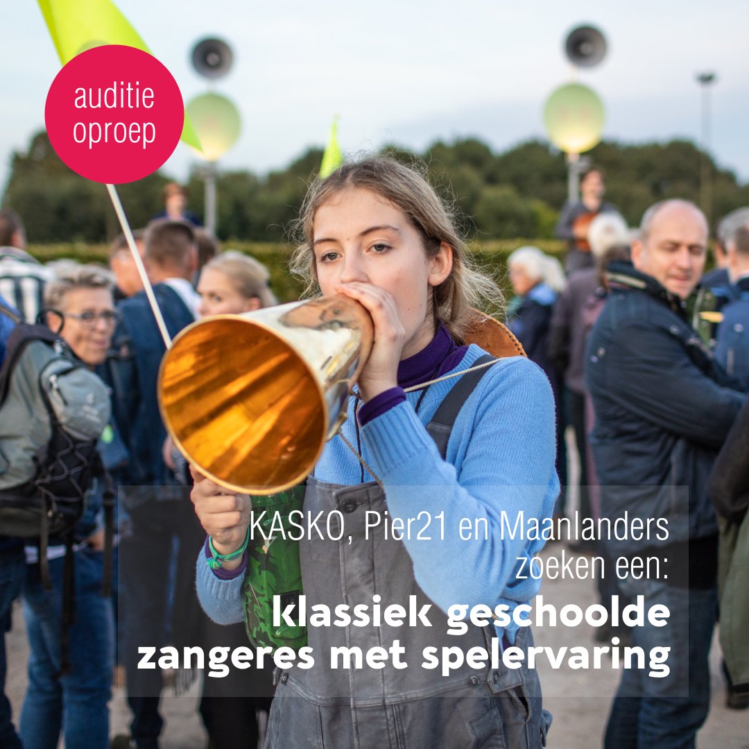 AUDITIE OPROEP: Voor de nieuwe jeugdopera Benno zoeken <a href="/PIER21theater/">Pier21</a>, Maanlanders &amp; KASKO een jonge, klassiek geschoolde zangeres met spelervaring die in het Fries haar zegje kan doen. Interesse? Reageer vóór 6 juni. Meer info: kasko.nl/nieuws/auditie…
