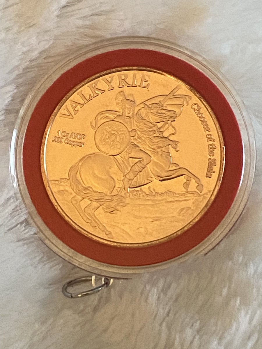 Lady_Vanaheim's tweet photo. A small investment and tribute, copper coin in honor of á á±áááš'áá«áášá
#Freya #Goddess of #Love #Valkyrie #Chooser of the #Slain
áºášááá«á á±ááášá«ð¹ð§¡ https://t.co/4wiMtUxd2y