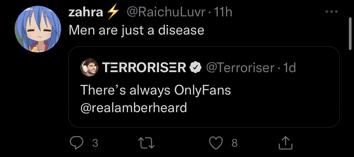 DaithiDeNogla's tweet photo. So @Terroriser pissed off twitter feminazis and these are my favorite recent replies hahah https://t.co/3BVwJoQUAa