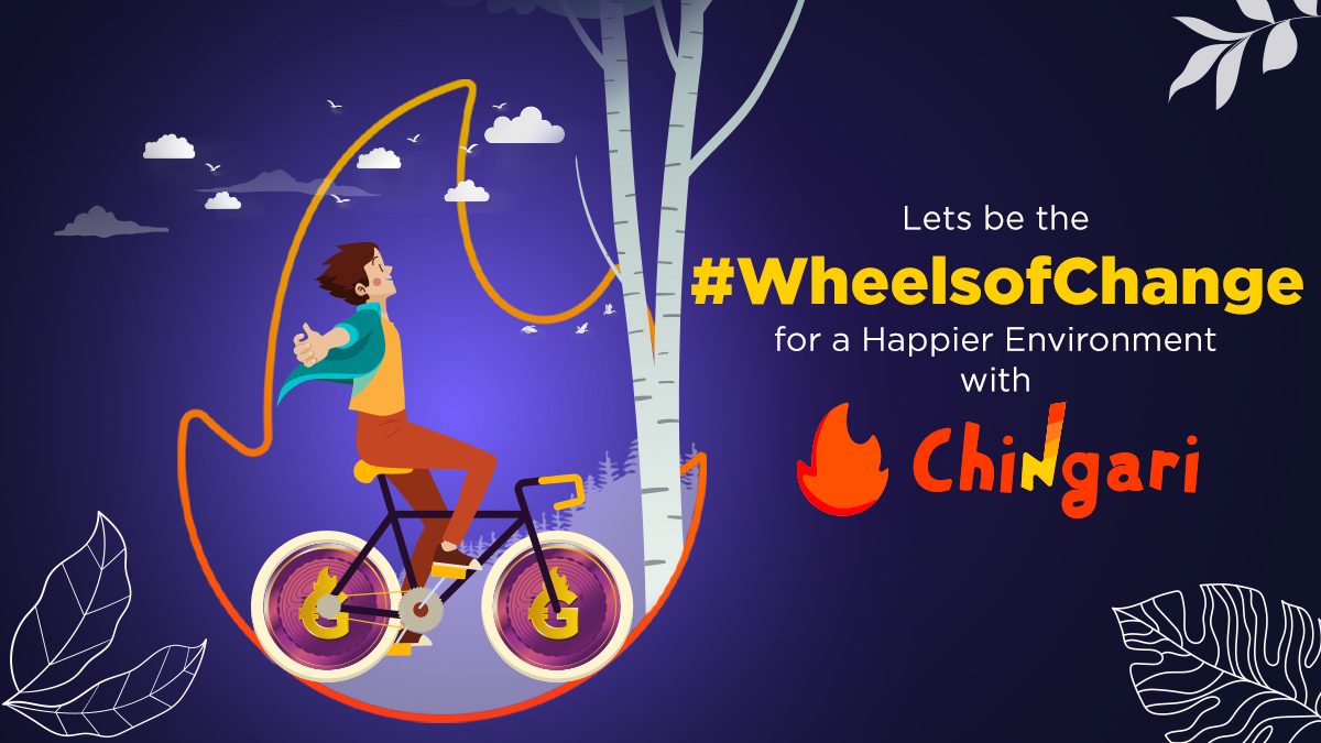 Chingari_IN's tweet image. This Bicycle Day &amp;amp; Environment Day, @Chingari_IN  powered by @GariToken  pledges its support for a brighter tomorrow. With multi-city Tree Plantation &amp;amp; Beach Clean-up Drives, here’s to being the #WheelsOfChange
#Chingari #BicycleDay