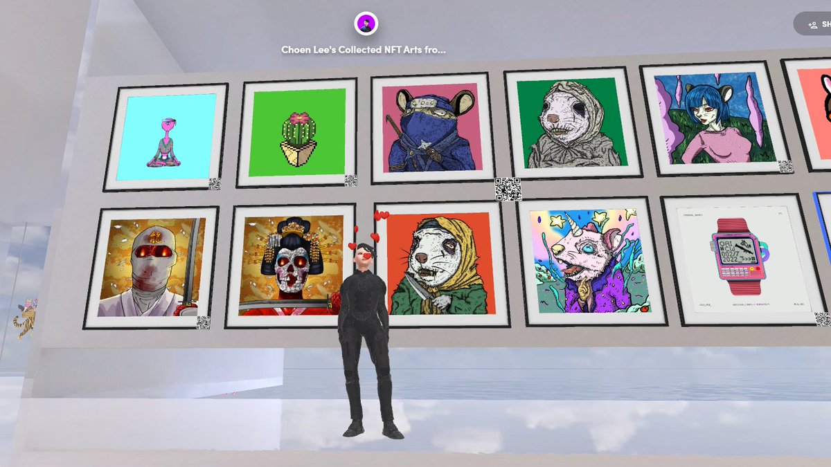 Some of my collection from <a href="/pentas_io/">Pentas | NFT Marketplace</a> , from artists @AsalingNFT , <a href="/ArifRafhanDraw/">Arif Rafhan</a> , <a href="/tikuss_makmal/">Tikus_Makmal</a> , <a href="/AyamKripto/">AyamKripto</a> and <a href="/CyberWatch2077/">CyberWatch2077</a> 
spatial.io/s/Choen-Lees-C…