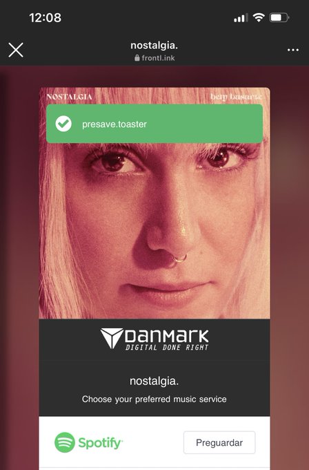 He hecho el presave de &ldquo;Nostalgia&rdquo; de @BelyBasarte en @SpotifySpain porque muero por ver, escuchar y<a class="tags" target="_blank" title="On Twitter" href="/?out=eyJ0eXAiOiJKV1QiLCJhbGciOiJIUzUxMiJ9.eyJpYXQiOjE3MjA5MzAxMzIsImlzcyI6InR3cG9ybnN0YXJzLmNvbSIsIm5iZiI6MTcyMDkzMDEzMiwiZXhwIjoxNzUyNDY2MTMyLCJyZWRpcmVjdF91cmwiOiJodHRwczovL3R3aXR0ZXIuY29tL0JlbHlCYXNhcnRlIn0.SXb9S0RvoBrI3Y3iCaHjxKhd7guD3wuhEzwS4BM-l0hEs7Au0Mm3caOaZd0MgvYUIVgmdWx1Lp2QRNPEb0V-BA">@BelyBasarte</a>