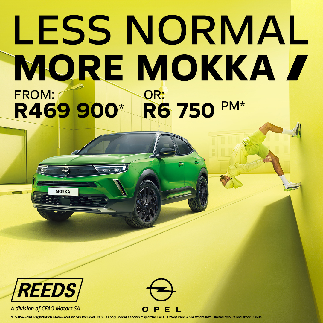 #OpelMokka From R6 750pm* or R469 900*
Enquire now on: reeds.co.za/opel/specials/…
T&amp;C’s Apply. Offer valid until 30 June 2022 or while stocks last.