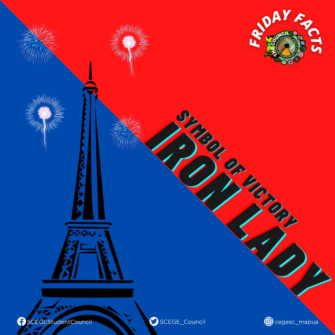SCEGE_Council's tweet photo. The Eiffel Tower, often known as the "Iron Lady" of France, is the world's tallest man-made marvel for over 40 years and a technological masterpiece in the history of building construction. https://t.co/xtqFBvCnnK