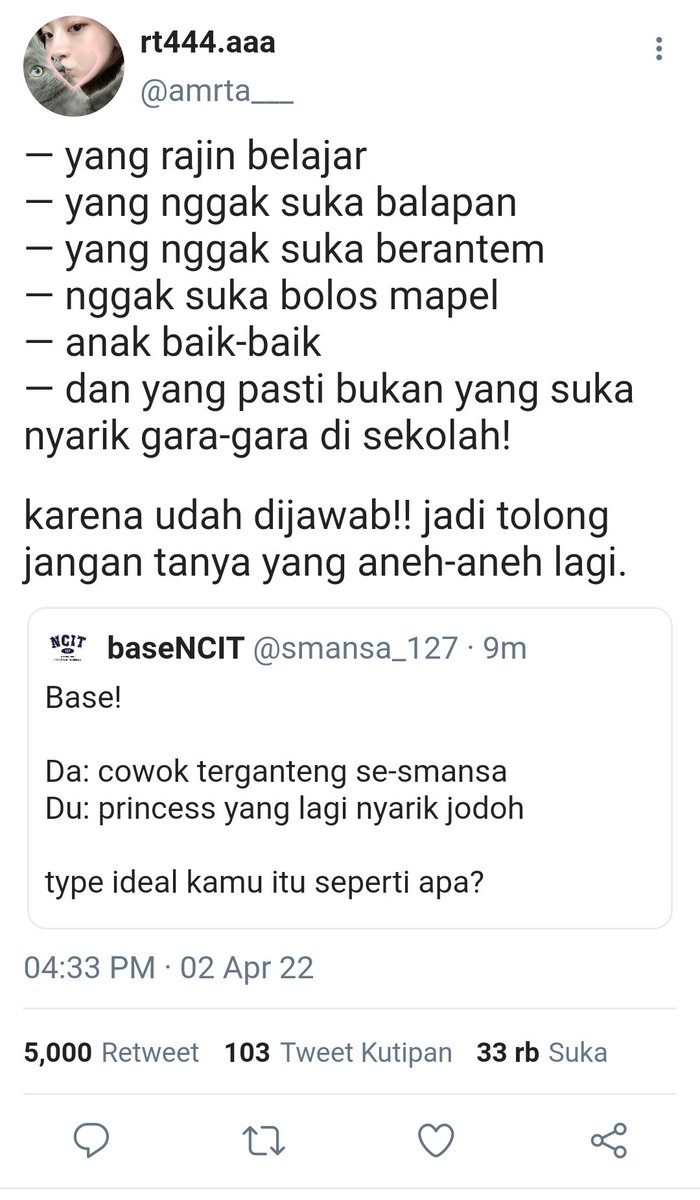 butterf22396772's tweet photo. Math In Love

"𝐉𝐞𝐯𝐚𝐧 𝐤𝐚𝐭𝐚𝐧𝐲𝐚 𝐬𝐮𝐤𝐚 𝐬𝐚𝐦𝐚 𝐀𝐦𝐞𝐞𝐫𝐭𝐚, 𝐭𝐚𝐩𝐢 𝐀𝐦𝐞𝐞𝐫𝐭𝐚 𝐬𝐮𝐤𝐚𝐧𝐲𝐚 𝐬𝐚𝐦𝐚 𝐦𝐚𝐭𝐞𝐦𝐚𝐭𝐢𝐤𝐚...."
—lee jeno au, sequel babysitter
© atikaa https://t.co/U2r1TPdHvr