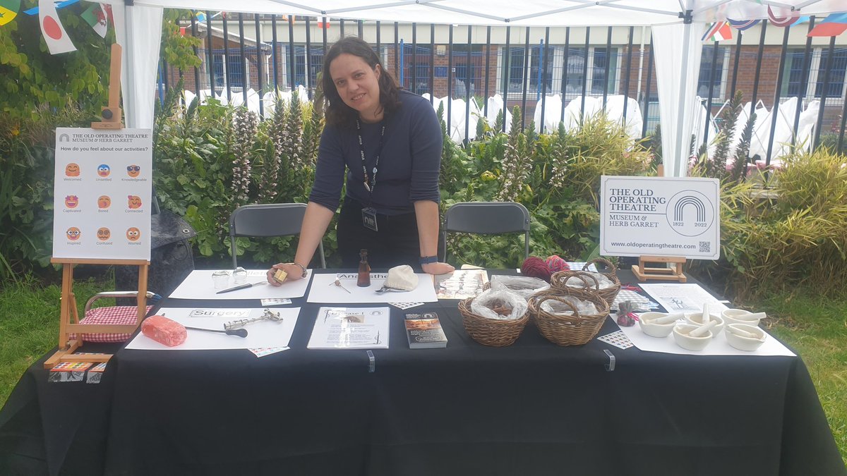 OldOpTheatre's tweet image. We are out &amp;amp; about at #BOSFEST bringing #objecthandling and other activities to thr community! Come and see us at the Red Cross Garden today! @BOSTSE1 Or you can visit the museum. We are open! See you soon! #OldOpTheatre #HistMed