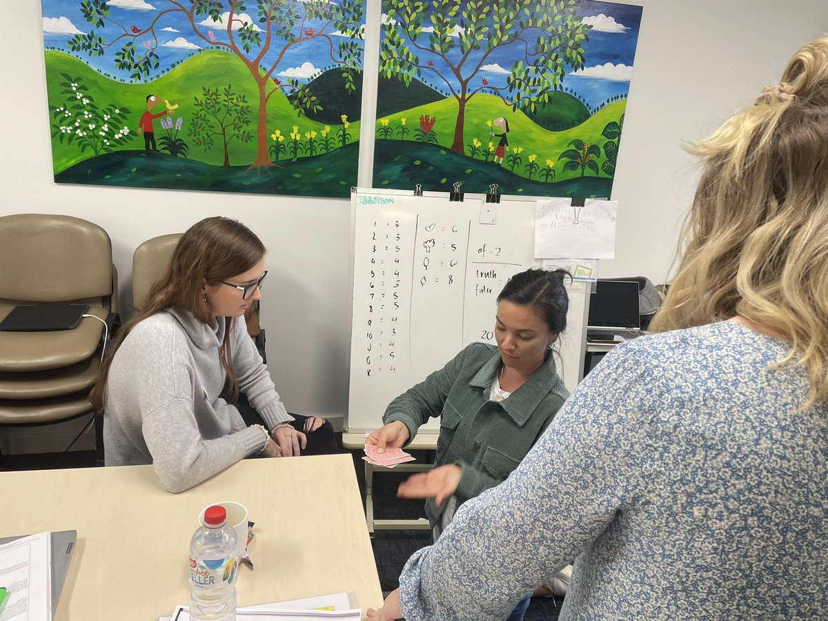 BenSaulsman's tweet photo. Enjoyed continuing the Numeracy journey with @CatholicEdWA St Lawrence in Geraldton. Today we explored the difference between mimicking and thinking. Great day. https://t.co/3vYXfRl44l