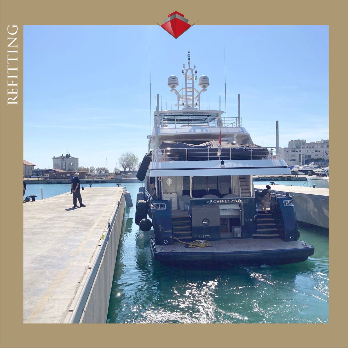 CantiereR's tweet photo. We are here to help our clients in every way possible.
Thank you Archipelago for choosing us!
Have a great season!
#refitadriatic #Refitshipyard #cantiererossini #yachtrefit #yacht #yachting #shipyardadriatic #refitreimagined https://t.co/c5m4ZT3Bpm