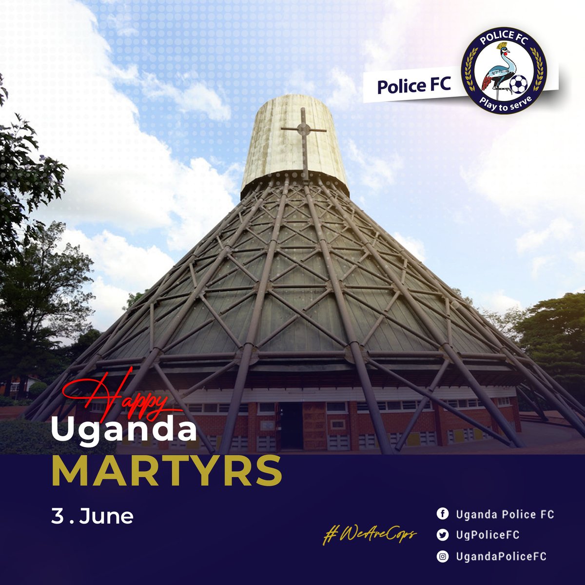 Let us all be brave enough to die the death of a martyr, but let no one lust for martyrdom. Happy Martyrs Day #WeAreCops
