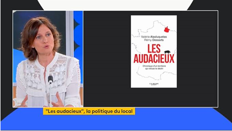 #onenparle <a href="/ValerieAlas/">Valérie Alasluquetas</a> était l’invitée du 23h sur @francetv  Info pour parler de son livre Les Audacieux, co-écrit avec Rémy Dessarts. 
➡ A revoir sur fal.cn/3p9Mr