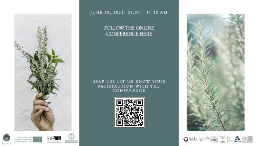 eohub's tweet photo. Help us! after the conference, tell us your satisfaction with the event:
https://t.co/2XzCDKRyAV  
#Survey #EOHUBSummerSchool #EOHUB #SummerSchool #Erasmus+ #EOHUBcourse #Hungary #essentialoils #conference #MATE 
@EUErasmusPlus https://t.co/Eq1Pv34f9Z