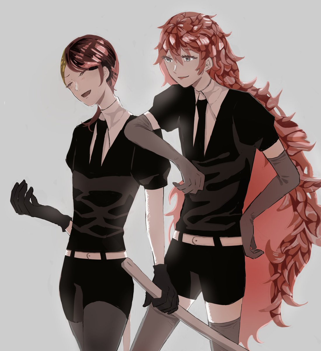 ルチルとパパラチア 宝石の国 大津 木のイラスト