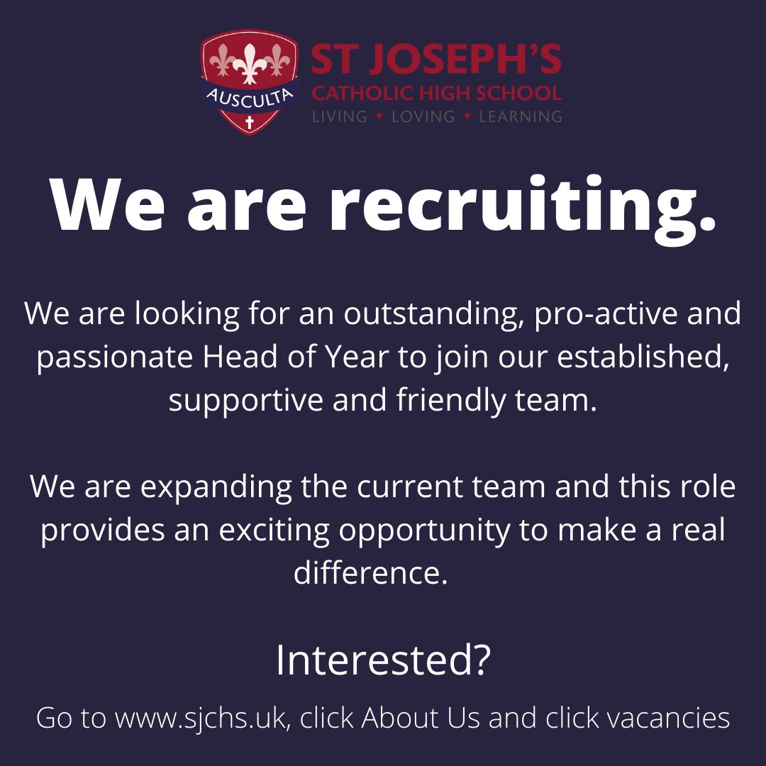 St Joseph's Catholic High School tweet media